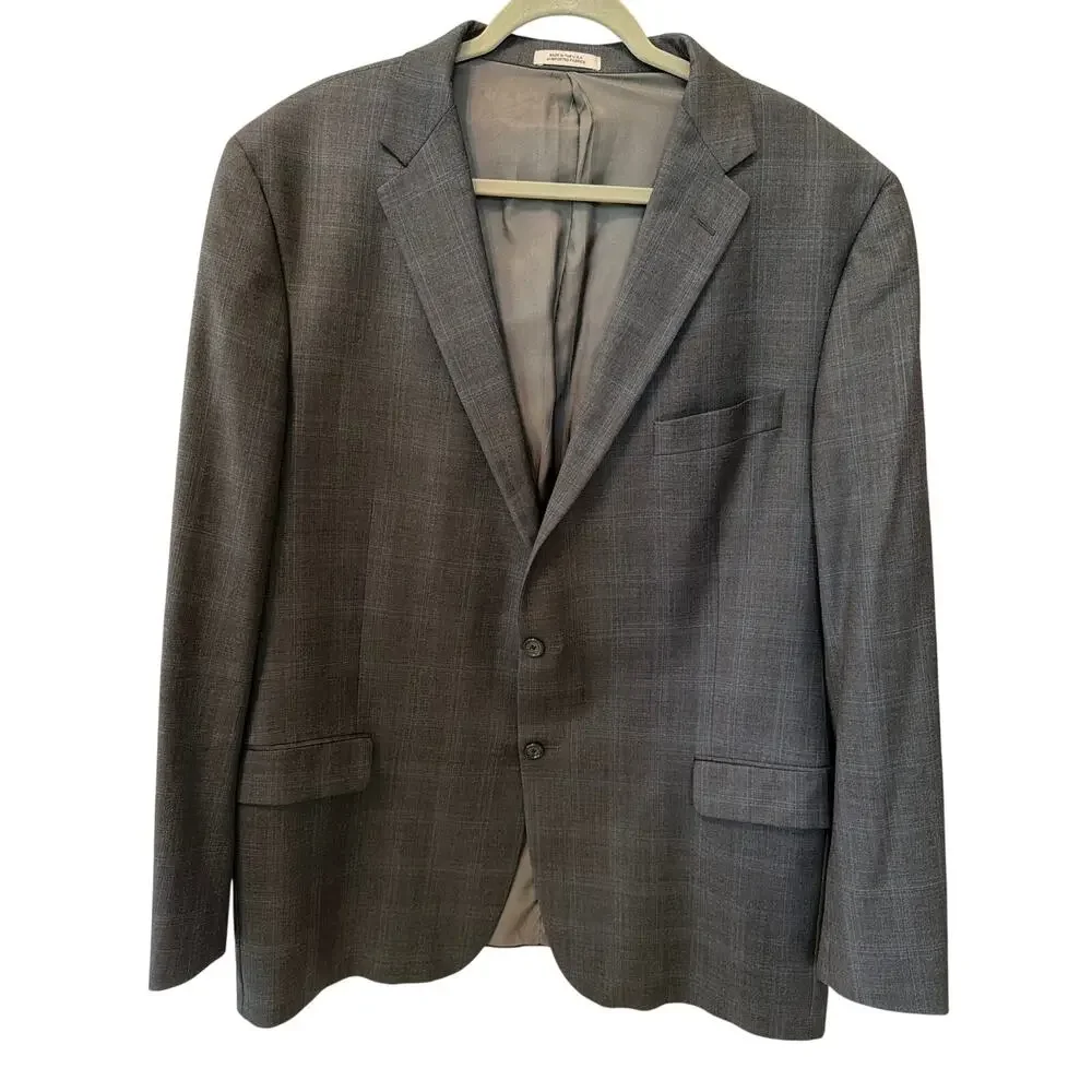 Hickey Freeman Men's Blazer 48 Long Old Money Luxury Corporate Office Sportcoat